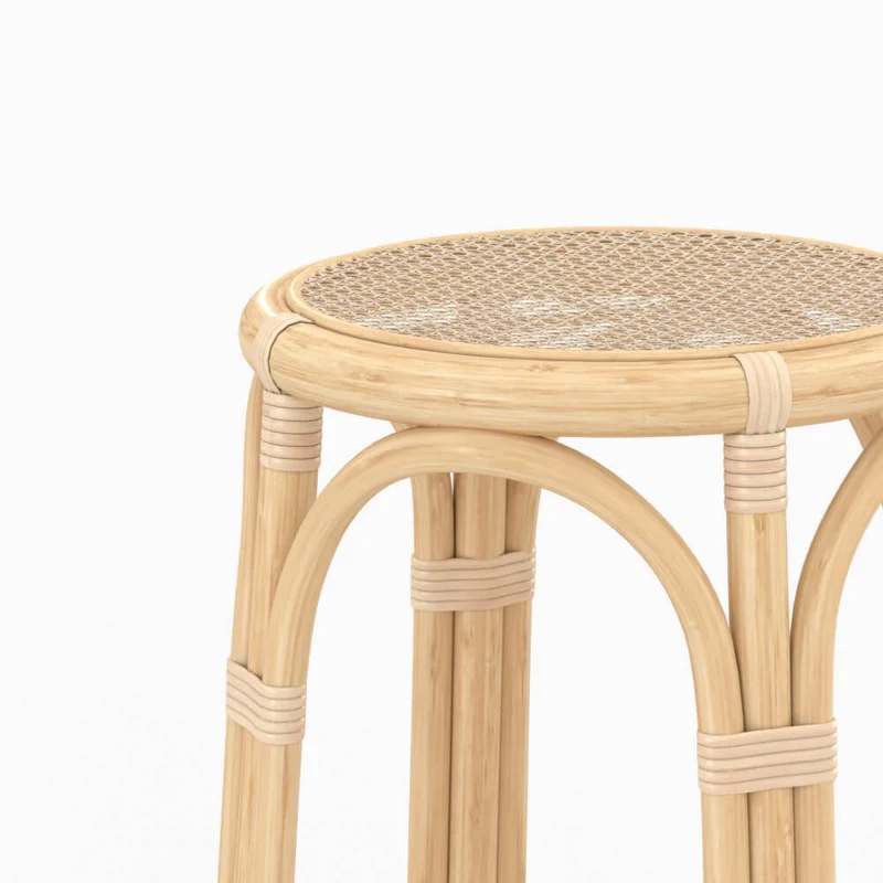 Tabouret de bar Vania en rotin 77 cm