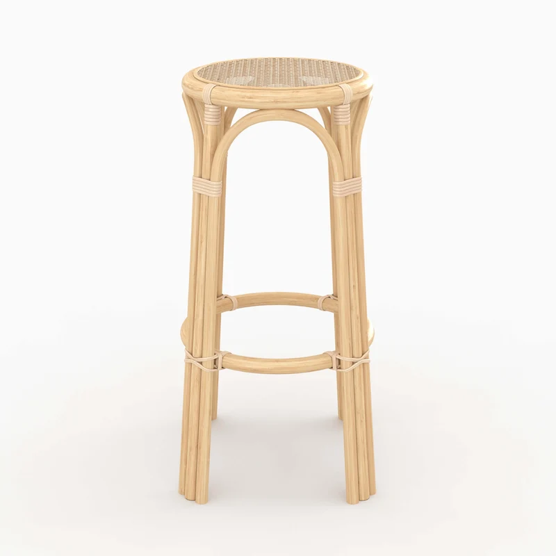 Tabouret de bar Vania en rotin 77 cm