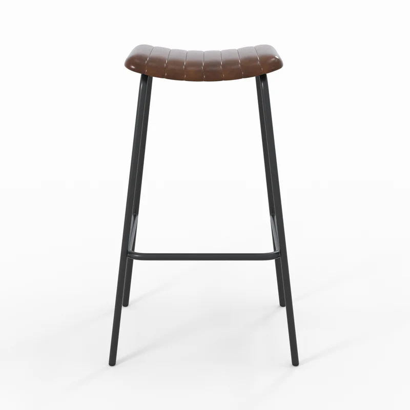 Tabouret de bar Lupin 77 cm marron (lot de 2)
