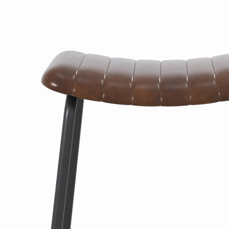 Tabouret de bar Lupin 77 cm marron (lot de 2)