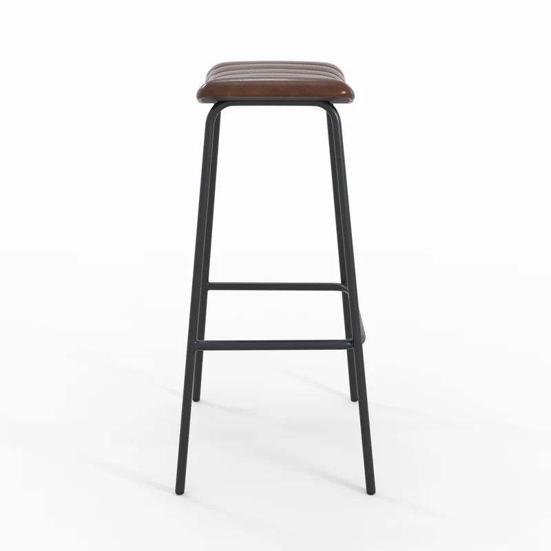 Tabouret de bar Lupin 77 cm marron (lot de 2)