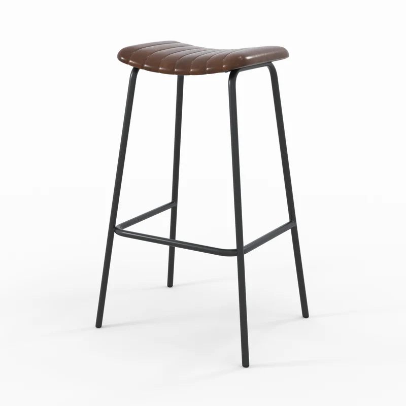 Tabouret de bar Lupin 77 cm marron (lot de 2)