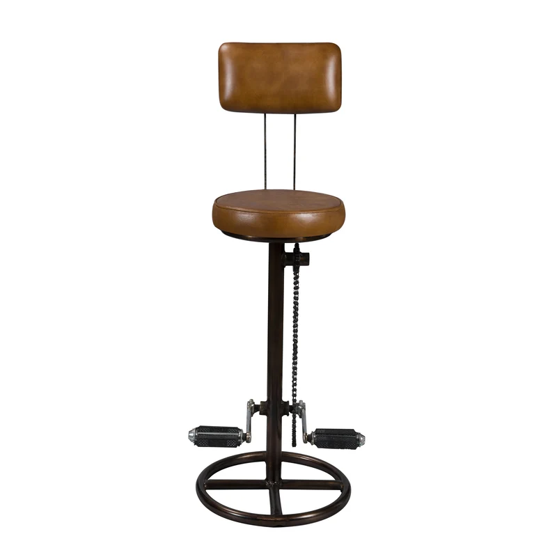 Chaise de bar Phoenix en cuir 76 cm