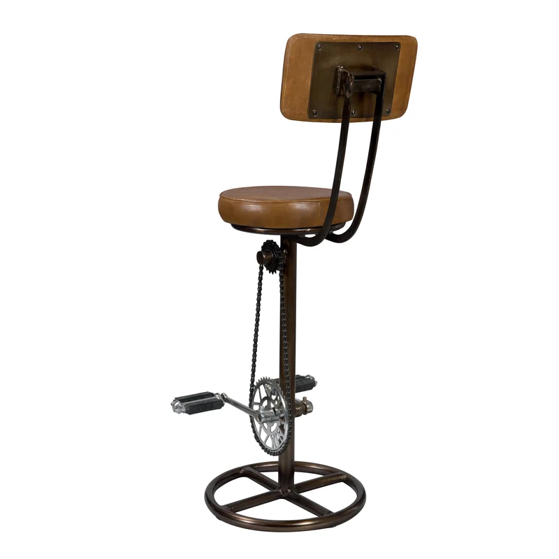 Chaise de bar Phoenix en cuir 76 cm