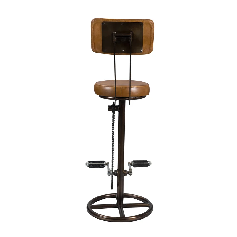 Chaise de bar Phoenix en cuir 76 cm