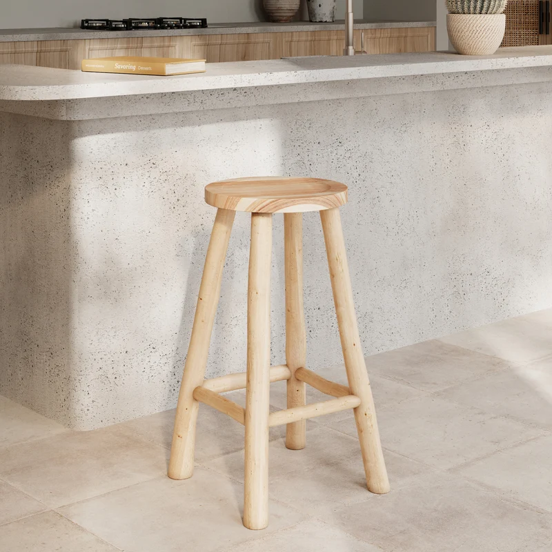 Tabouret de bar mi-hauteur Ika 67 cm