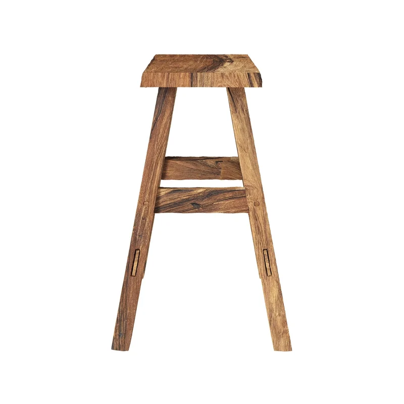 Tabouret Bob en bois de teck recyclé H45 cm