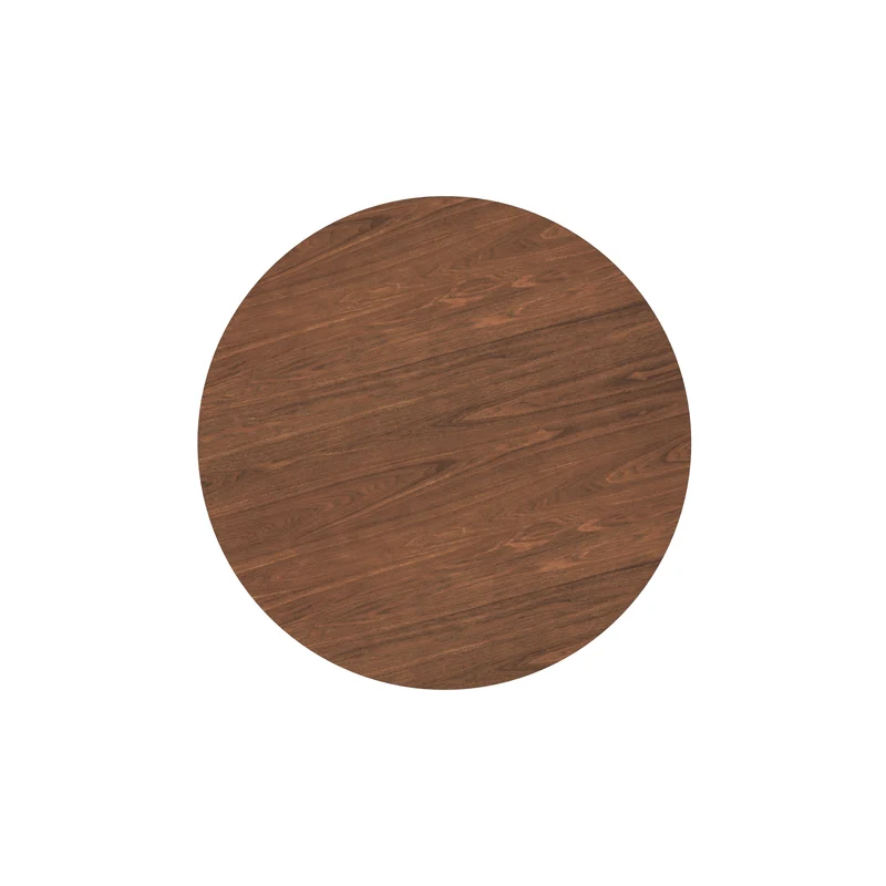 Table ronde Réno 4 personnes en bois foncé D100 cm