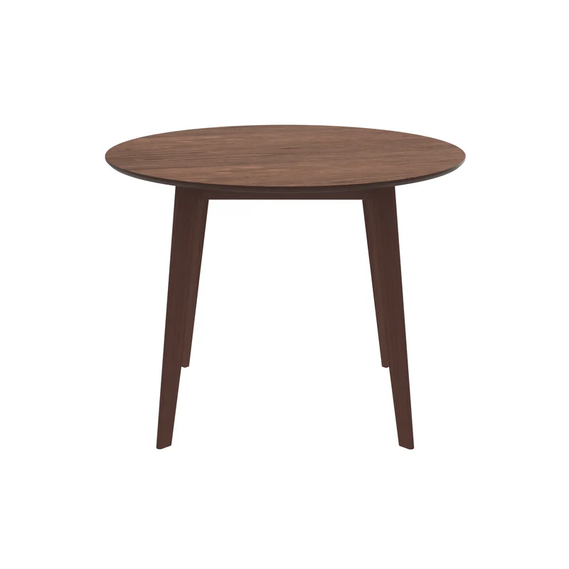 Table ronde Réno 4 personnes en bois foncé D100 cm