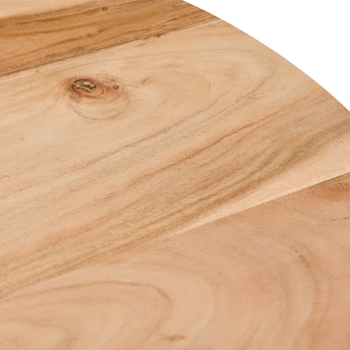 Table ronde Modasa 2 personnes en acacia D80 cm