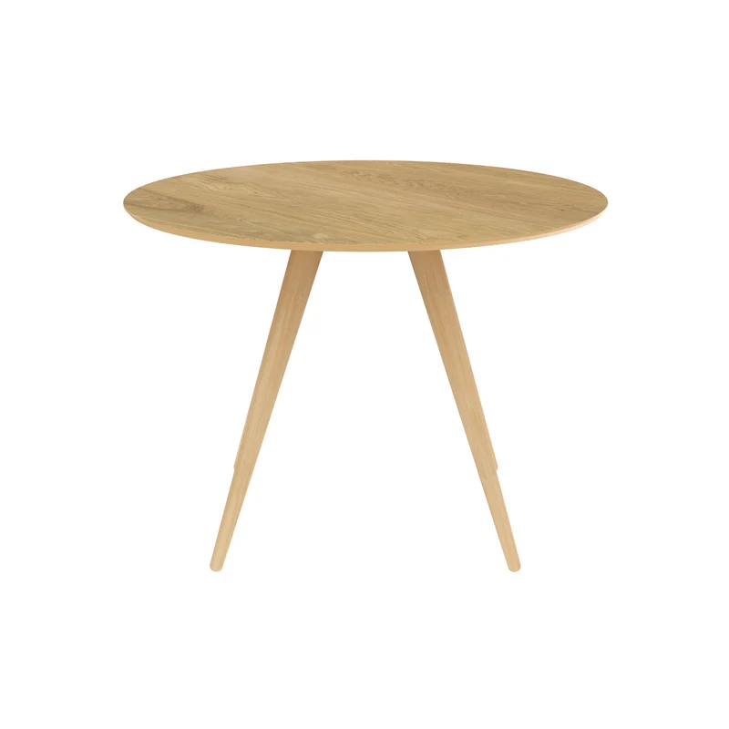 Table ronde Liwa 4 personnes en bois clair D105 cm