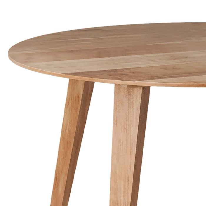 Table ronde 4 personnes en bois d'acacia D115 cm