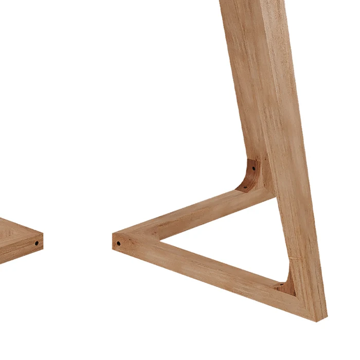 Table ronde 4 personnes en bois d'acacia D115 cm