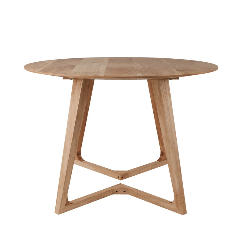 Table ronde 4 personnes en bois d'acacia D115 cm