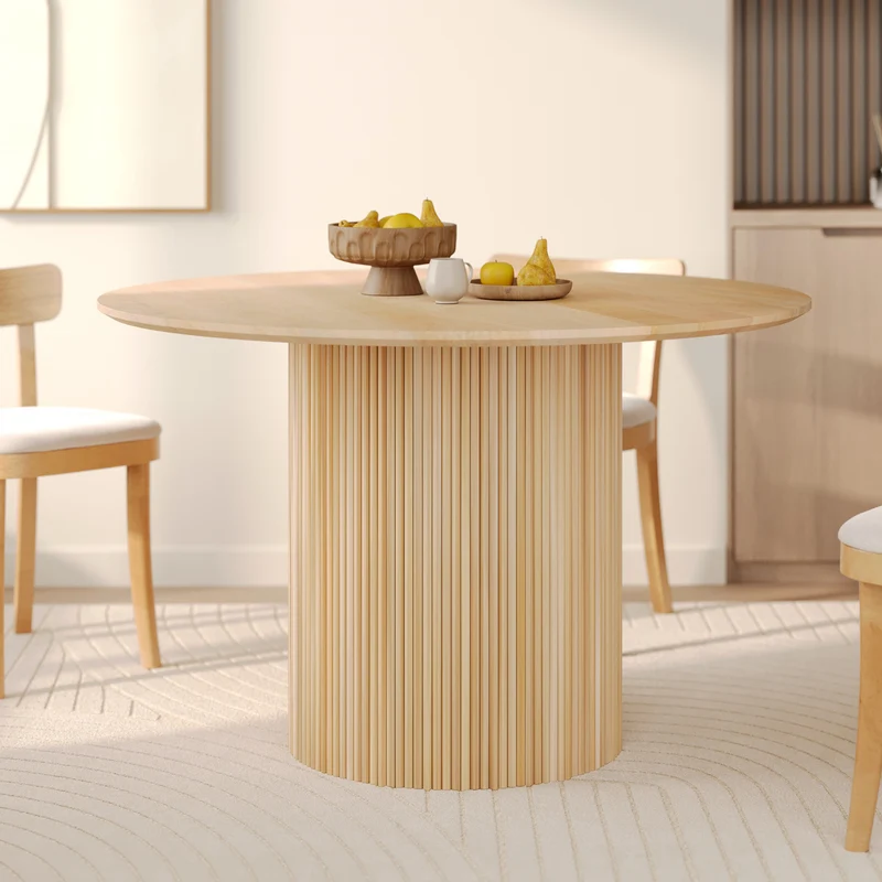 Table ronde 4 personnes Agathe en bois de manguier