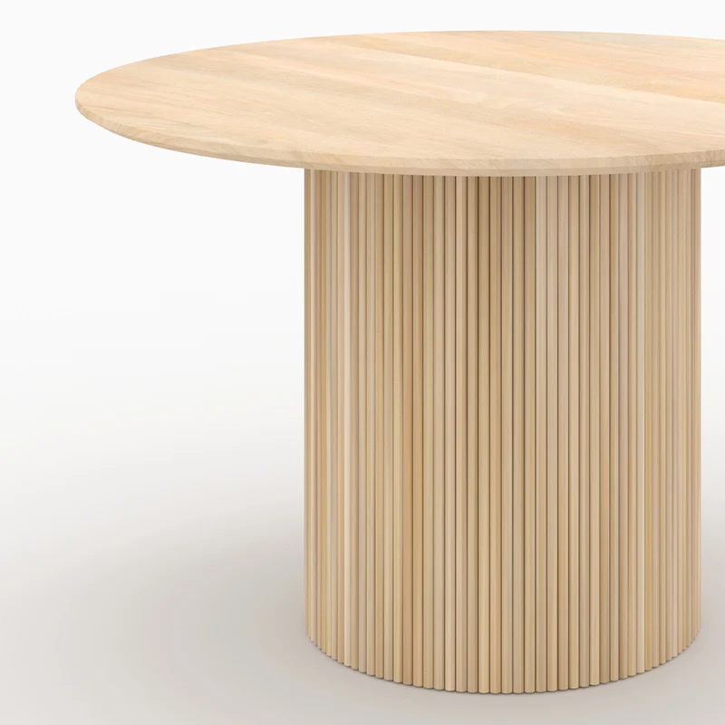 Table ronde 4 personnes Agathe en bois de manguier