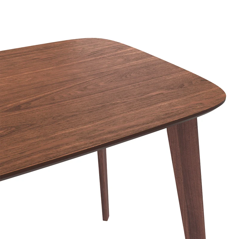 Table rectangulaire Oman 4 personnes en bois foncé 120 cm
