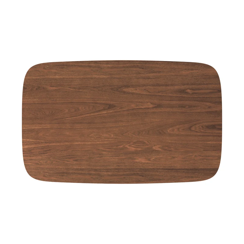 Table rectangulaire Oman 4 personnes en bois foncé 120 cm