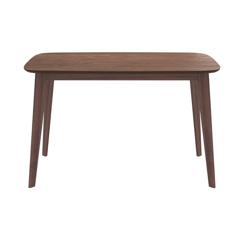 Table rectangulaire Oman 4 personnes en bois foncé 120 cm
