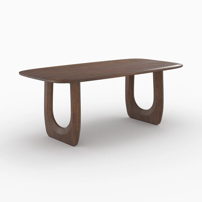 Table rectangulaire maya en bois de manguier 6 places