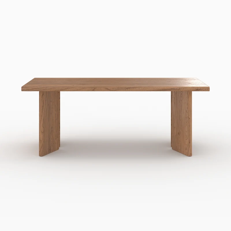 Table rectangulaire Albane en bois d'orme 8 personnes