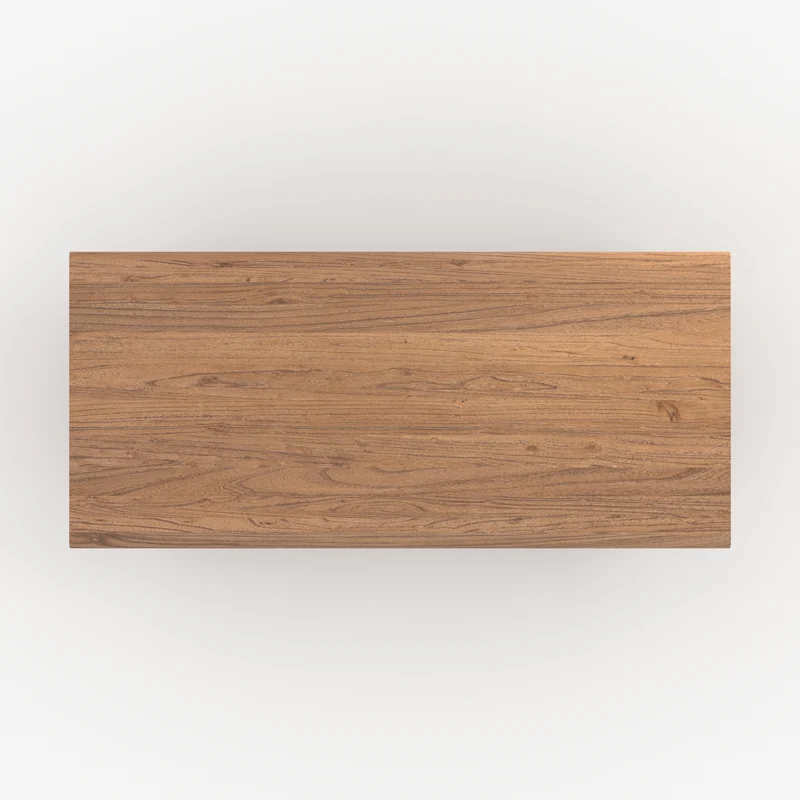 Table rectangulaire Albane en bois d'orme 8 personnes