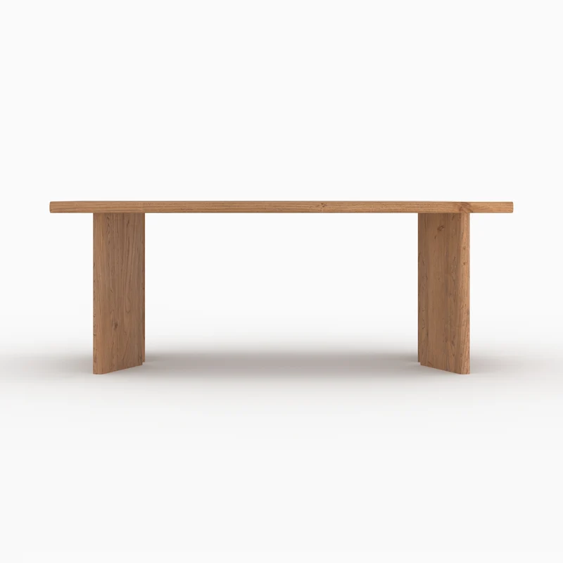 Table rectangulaire Albane en bois d'orme 8 personnes