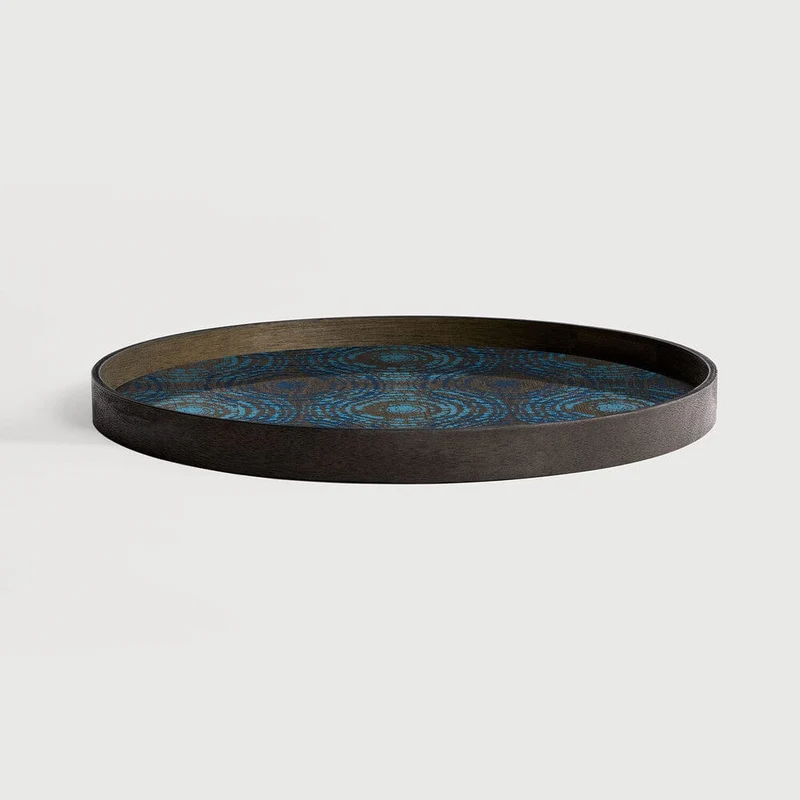 Ethnicraft Plateau en Bois Beads - Rond Ø 61 cm