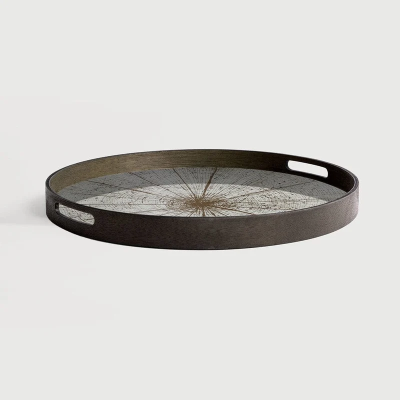 Ethnicraft Plateau en Verre Slice - Rond Ø 48 cm