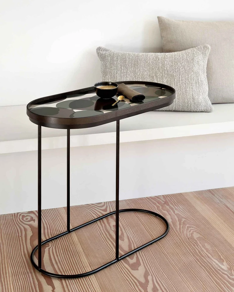 Ethnicraft Plateau en Verre Connected Dots - Oblong