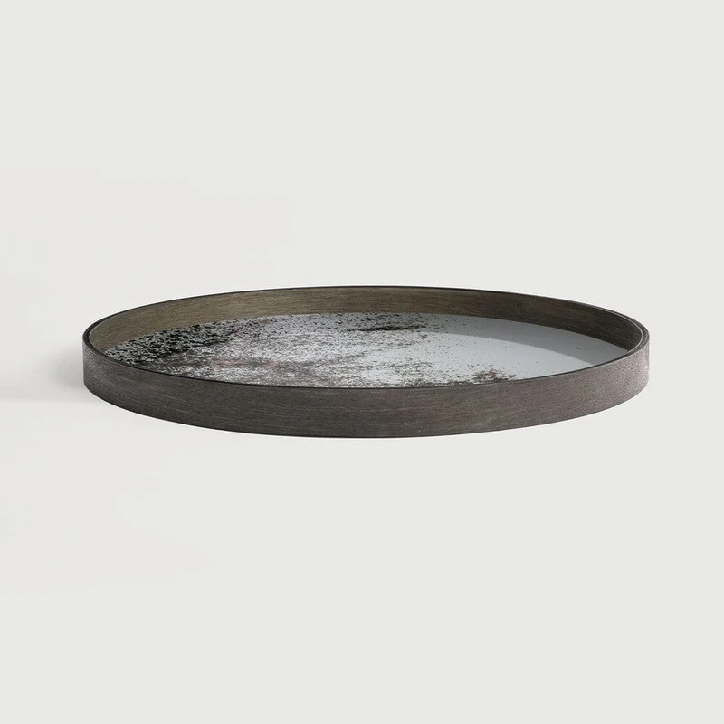 Ethnicraft Plateau en Miroir Aged - Rond Ø 48, 61 cm