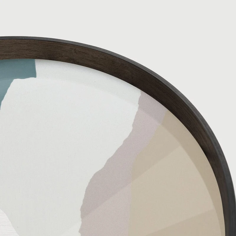 Ethnicraft Plateau en Verre Wabi Sabi – Rond Ø 61cm