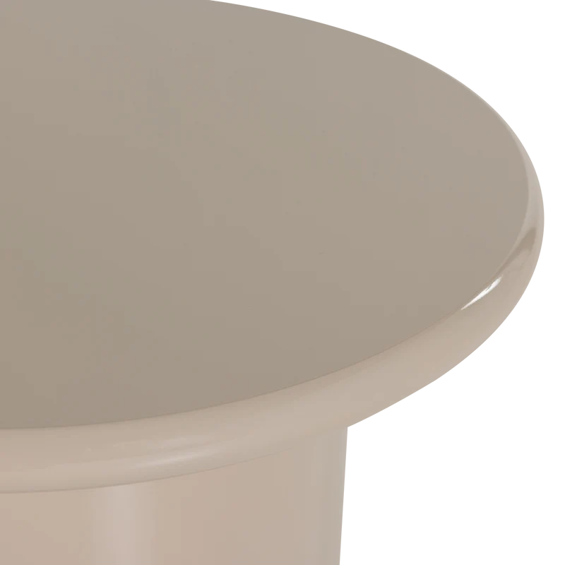 Mavon bijzettafel mdf hoogglans 35xø60 cm zand