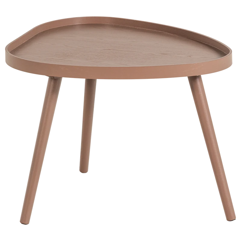Mae bijzettafel organisch hout oudroze