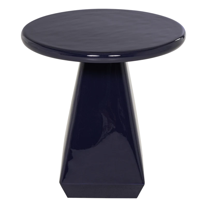Lavo bijzettafel metaal hoogglans donkerblauw