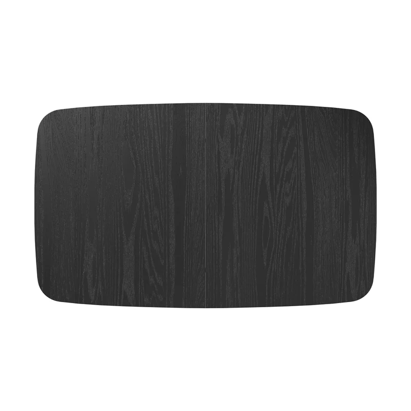 Table rectangulaire Oman 4/6 personnes extensible en bois noir 150/180 cm