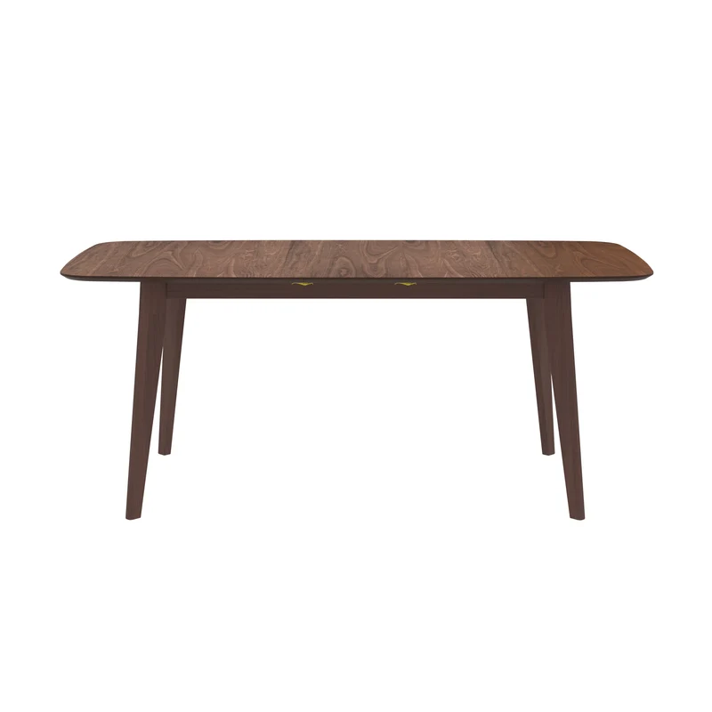 Table rectangulaire Oman 4/6 personnes extensible en bois foncé 150/180 cm