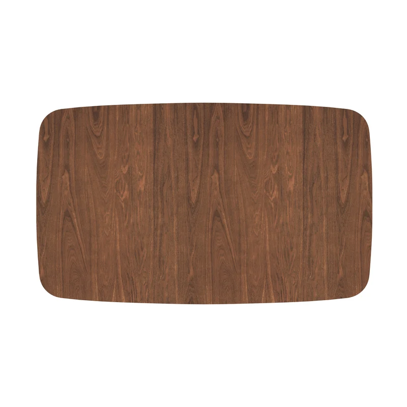 Table rectangulaire Oman 4/6 personnes extensible en bois foncé 150/180 cm