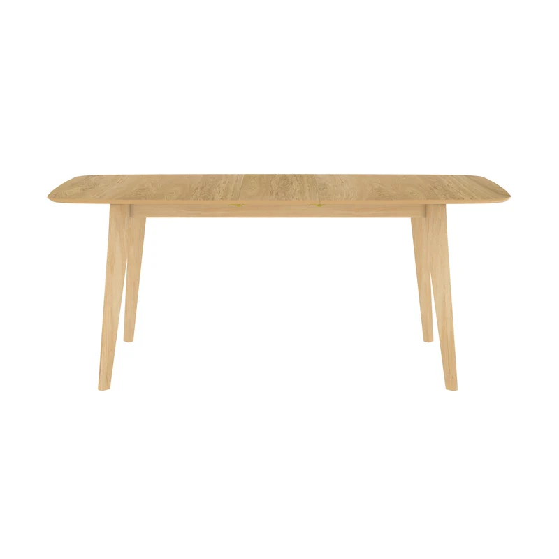 Table rectangulaire Oman 4/6 personnes extensible en bois clair 150/180 cm