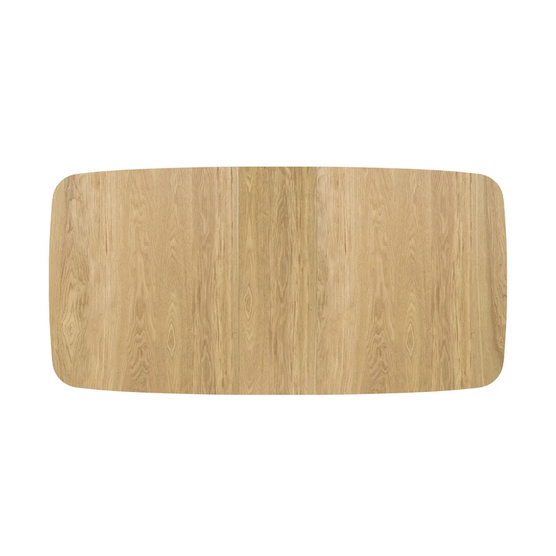 Table rectangulaire Oman 4/6 personnes extensible en bois clair 150/180 cm