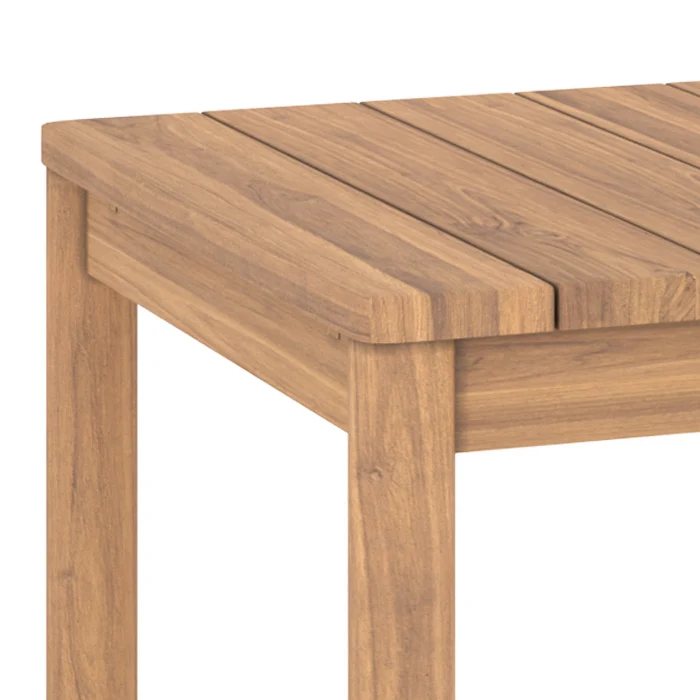 Table de jardin extensible Kora en bois de teck 6 à 8 personnes