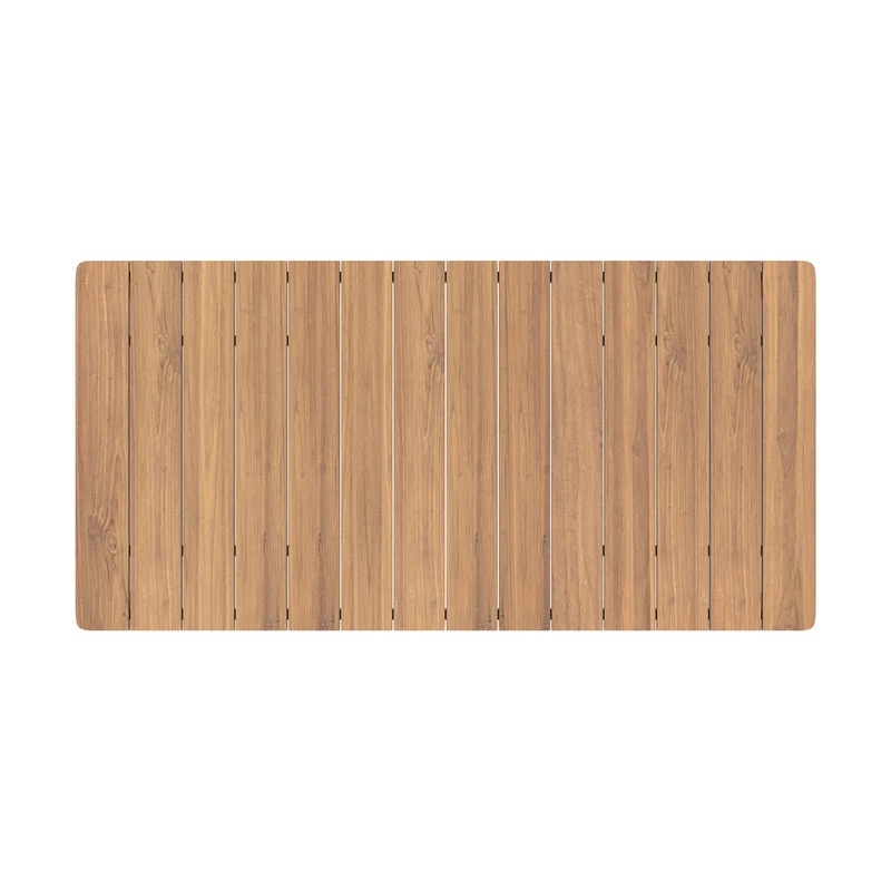 Table de jardin extensible Kora en bois de teck 6 à 8 personnes