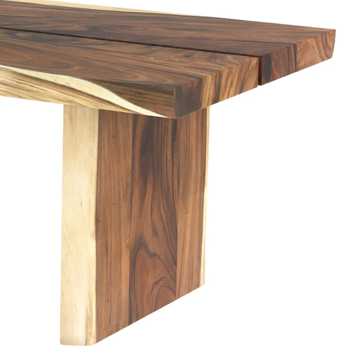 Table rectangulaire Tanah 10 personnes en bois 240 cm