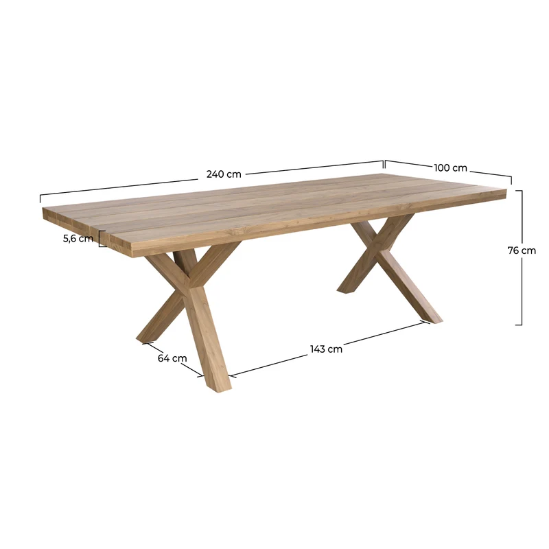 Table de jardin Soraya 10 personnes