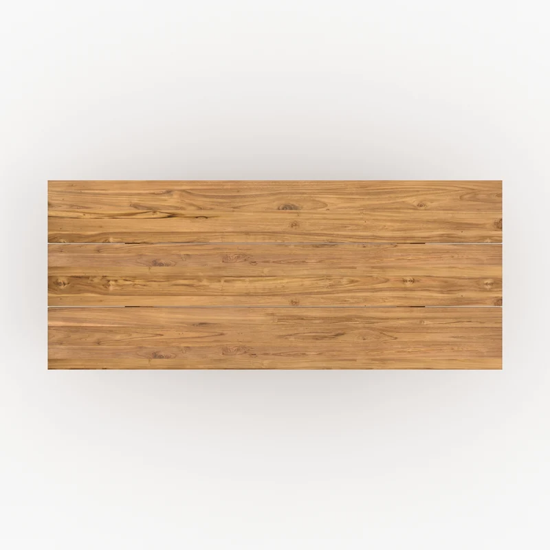 Table de jardin rectangulaire Siam en bois de teck 10 personnes