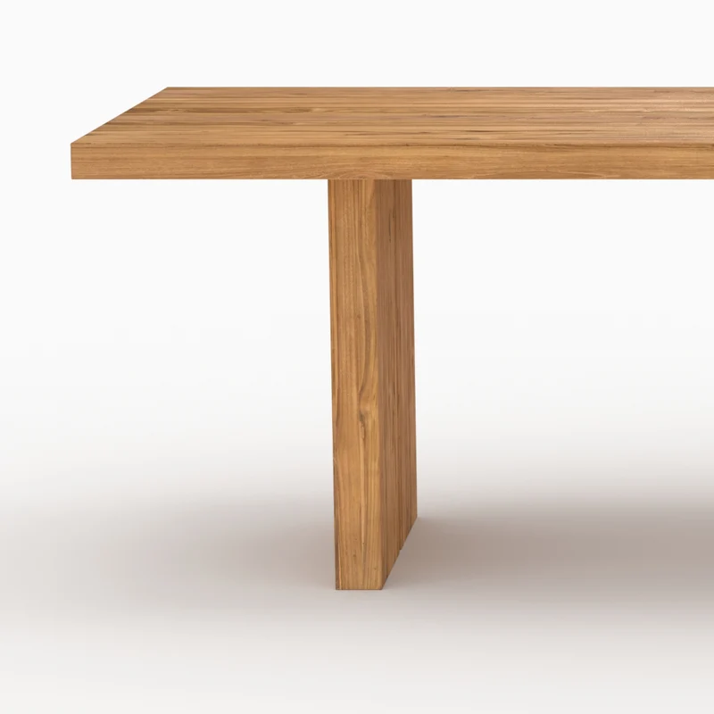 Table de jardin rectangulaire Siam en bois de teck 10 personnes