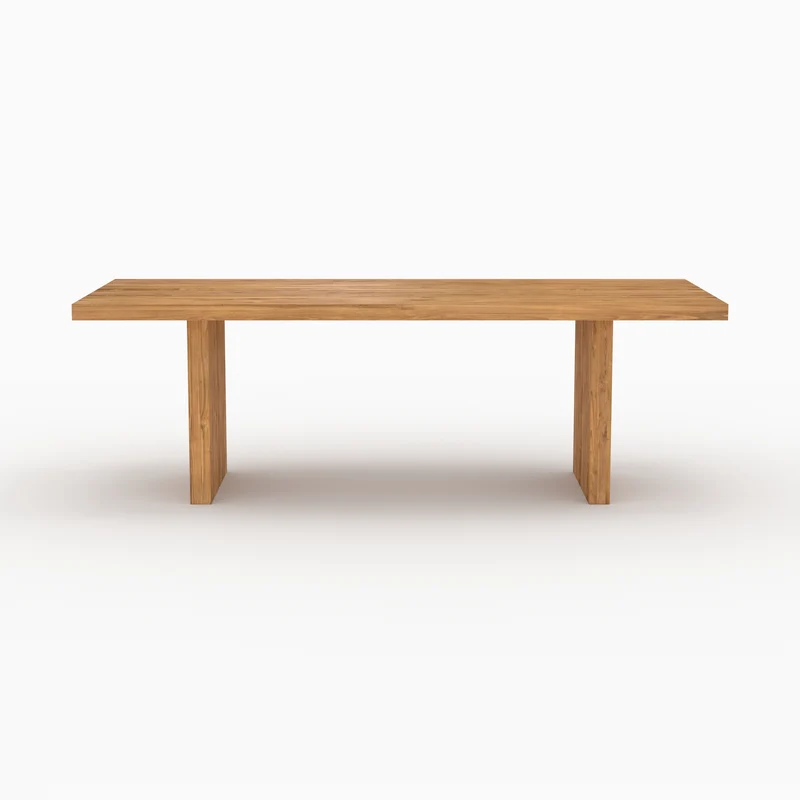 Table de jardin rectangulaire Siam en bois de teck 10 personnes