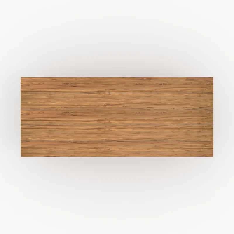 Table de jardin rectangulaire Luma en bois de teck 10 personnes