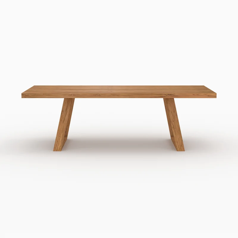 Table de jardin rectangulaire Luma en bois de teck 10 personnes