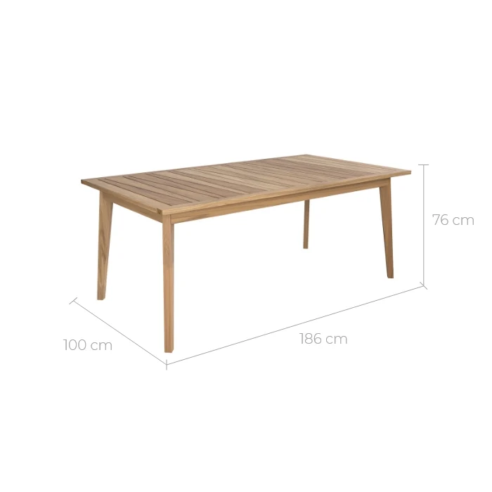 Table de jardin extensible Tunga 6 à 10 personnes